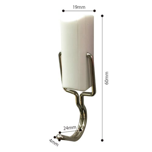 スリムフックプチ　ホワイトパール×５