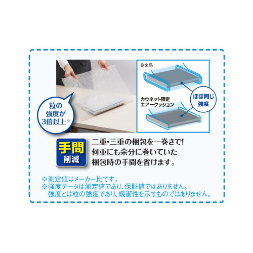 使う量が減らせるエアークッション　６００ｍｍ　５巻