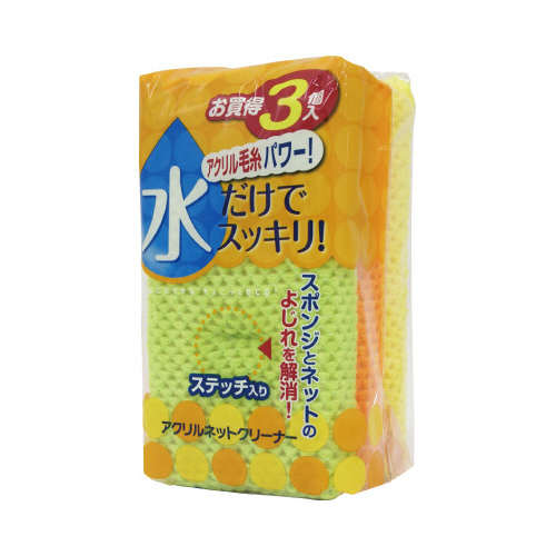 アクリルネットクリーナー　３個入×５
