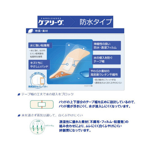 ケアリーヴ　防水タイプ　Ｍサイズ　４０枚入