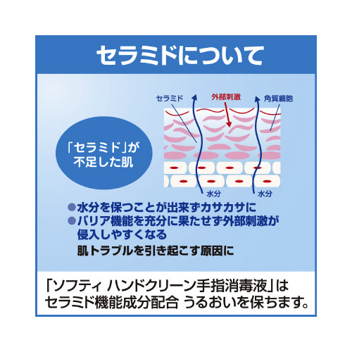 ソフティ　ハンドクリーン　手指消毒液　１Ｌ×６
