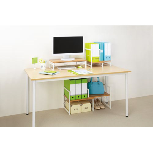 Ｋａｔａｚｕｋ引出付机上台幅５２０薄茶