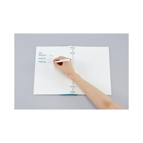 ノートのように使えるバインダー２Ｘ２リングＢ５紺