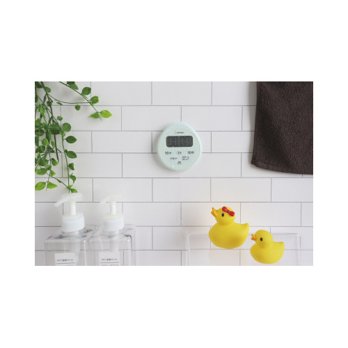 時計付防水タイマー　グリーン