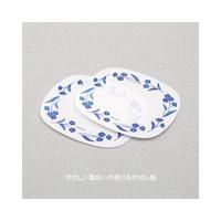 付せん紙　透ける　青い花柄