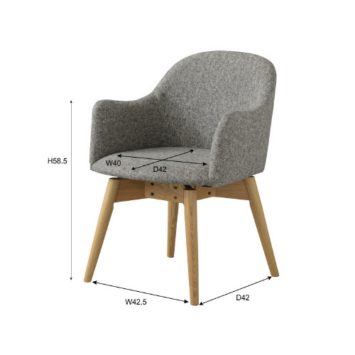 カラメリ回転式チェア　ブルー