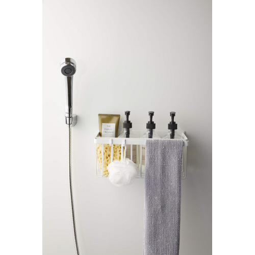 マグネットバスルームバスケット　タワー　ホワイト