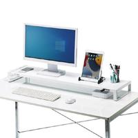 電源タップ＋ＵＳＢハブ付き机上ラック（Ｗ１０００）