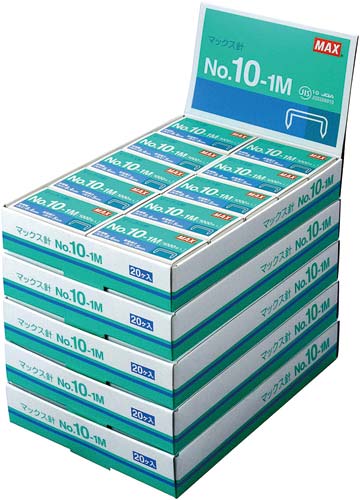 ホッチキス　１０号針　１０００本入　６０箱