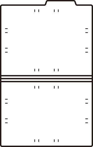 個別フォルダー（ＰＰ製・５０枚パック）グレー