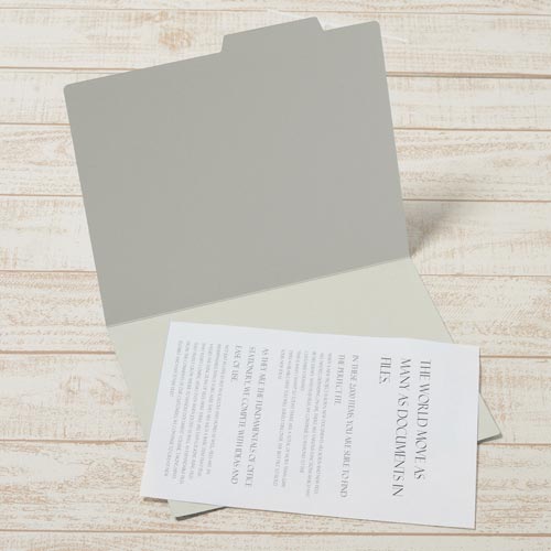 個別フォルダー　Ａ４横　グレー×１０