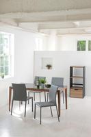 ブライトスタッキングチェア（グレー）４脚入