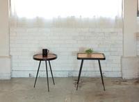 マルコサイドテーブル（サークル／ダークブラウン）