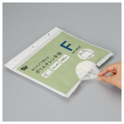 吊り下げて使えるポリエチレン手袋Ｆ１００枚