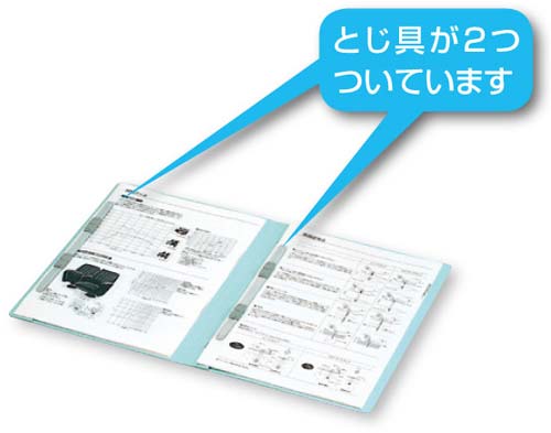 フラットファイルダブルとじ具タイプＡ４縦　青１０冊
