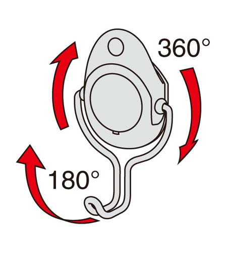 超強力マグネットフック　１２ｋｇ　ホワイト