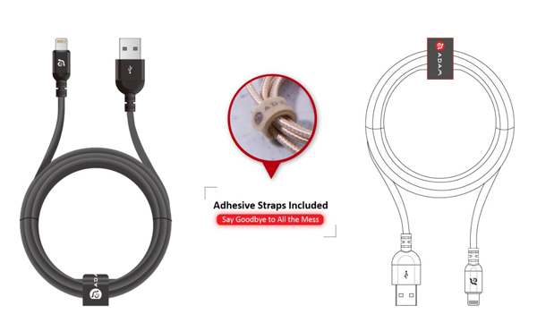 PeAk III C120B USB-A to Lightning 耐久ケーブル 120cm レッド