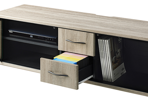 ホームシアター/TV台 ～55V用 グレーベージュ