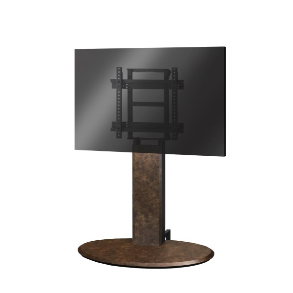 木製デジタルサイネージスタンド エリプス ELP11 レザームード 背面収納スペースあり ディスプレイ取付金具付 ディスプレイ推奨サイズ 32型～65型