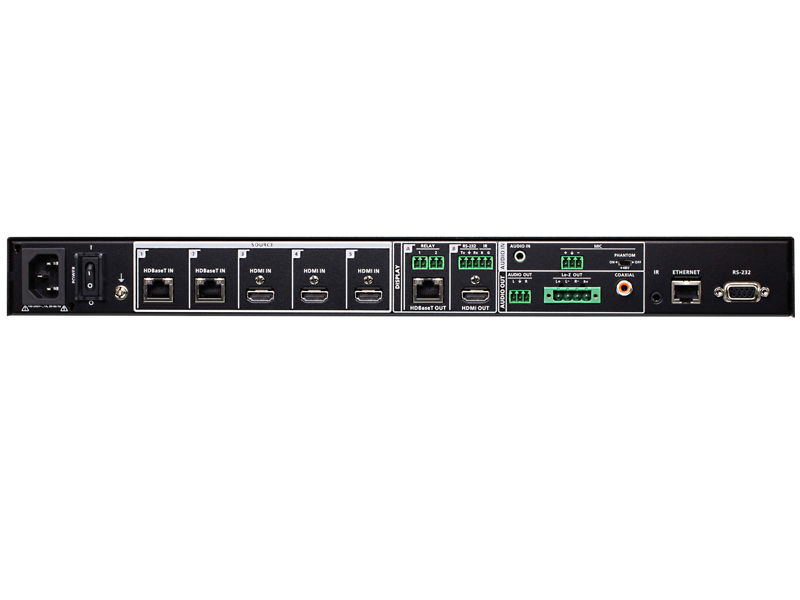 5入力2出力プレゼンマトリックススイッチャー（4K60p、表示制御＆シームレス切替機能対応）