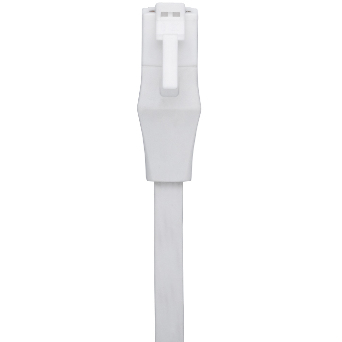 ツメの折れないLANケーブル カテゴリー6 ストレート フラット 3m ホワイト