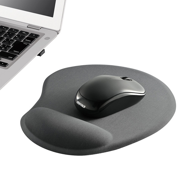 リストレスト一体型マウスパッド ピンク