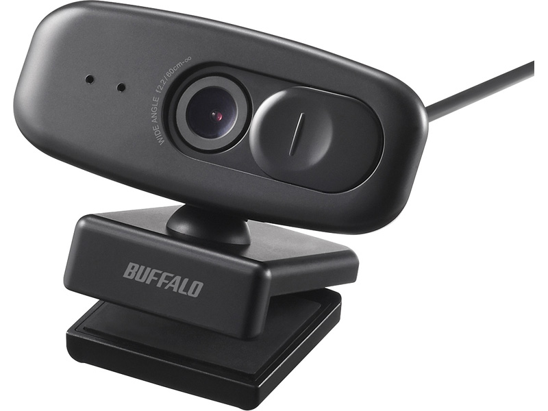 200万画素WEBカメラ 広角120°マイク内蔵 ブラック