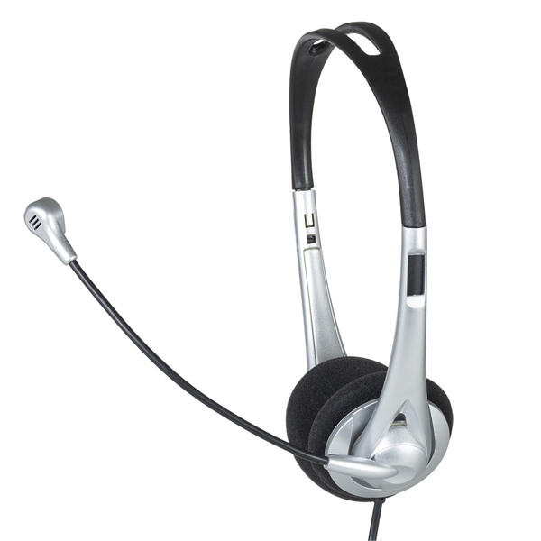 Digio2 4極 ヘッドセット 軽量 オーバーヘッド シルバー