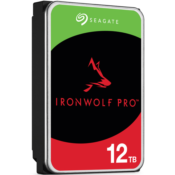 Seagate IronWolf Pro 3.5【データ復旧3年付】12TB HDD（CMR）メーカー5年保証 24時間稼働 PC、NAS用 RVセンサー付 ST12000NT001