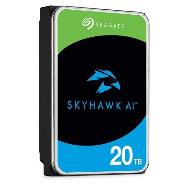 Seagate SkyHawk AI 3.5【データ復旧3年付】 20TB 内蔵HDD (CMR) メーカー5年保証 512MB 7200rpm ネットワーク ビデオ レコーダー AI対応NVRシステム用ST20000VE003