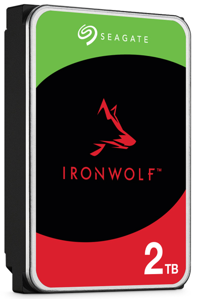 IronWolf 3.5【データ復旧3年付】 2TB HDD（CMR）メーカー3年保証 256MB 5400rpm 24時間稼働 PC、NAS用 RVセンサー付