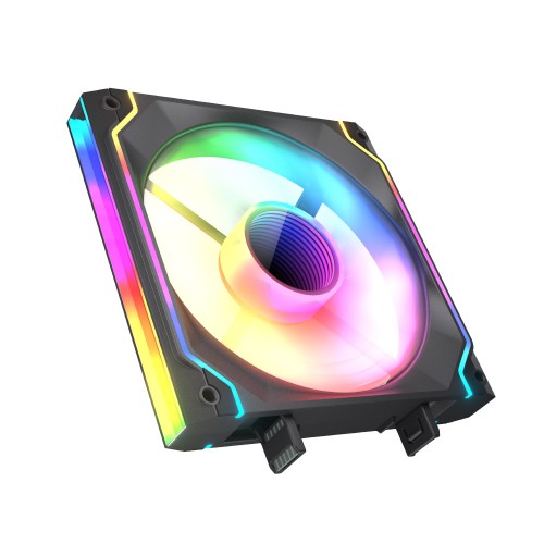 SC140 ARGB/140mm ARGBケースファン/ブラック/通常回転モデル/シームレスなデイジーチェーン接続/高耐久HDB採用/インフィニティミラーデザイン