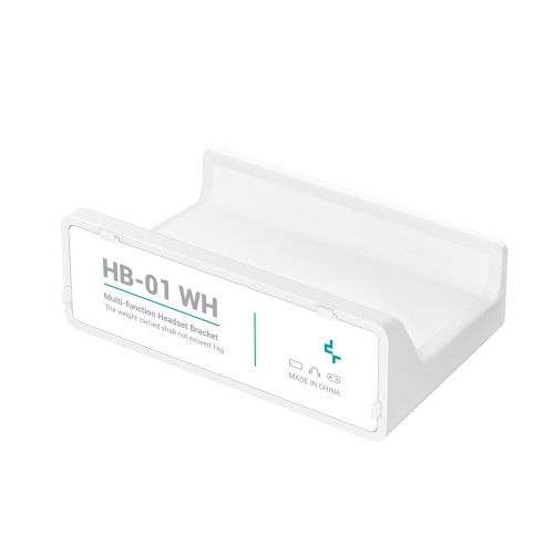 HB-01 WH/DeepCoolケースのメッシュパネル部に設置可能な多用途ヘッドセットスタンド/ホワイト/耐荷重約1kgに対応/マグネット吸着とダブルフック構造