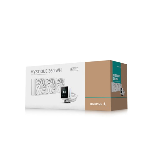 MYSTIQUE 360 WH/360mm水冷CPUクーラー/ホワイト/2.8インチTFTディスプレイ搭載/「FT12 SE」ファン/Intel LGA1851/1700/1200/1151/1150/1155/AMD AM5/AM4対応