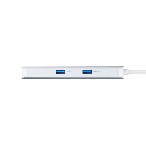 Type-C ドッキングステーション/充電専用USB-C×1/USB-C×1/USB-A×2/HDMI×1/LANポート付/シルバー