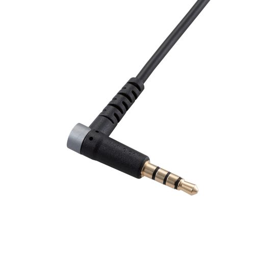 マイク対応オーディオ延長ケーブル/高耐久/1m/ブラック
