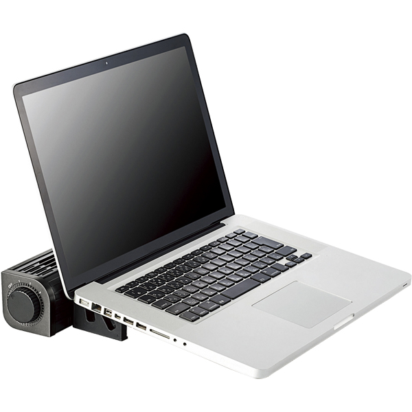 USB扇風機/2Wayタイプ/風量調整/冷却台機能/ブラック