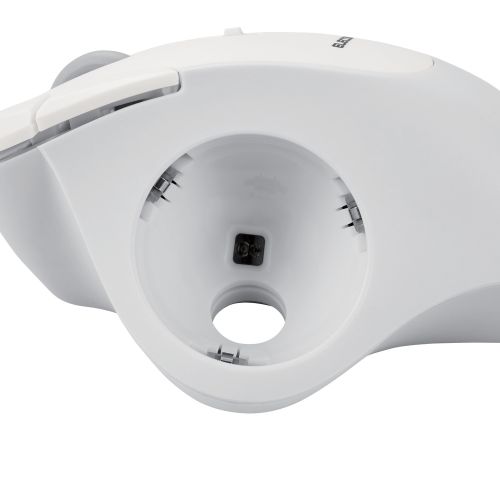 トラックボールマウス/IST/36mmボール/親指/ベアリング支持/無線2.4GHz/5ボタン/ホワイト