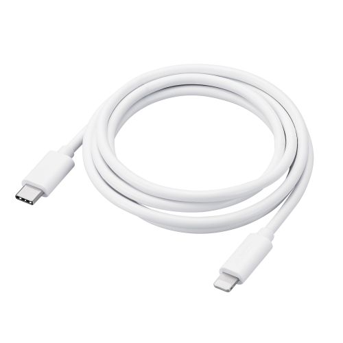 LightningAC充電器/USB Power Delivery対応/20W/USB-C1ポート/USB-C - Lightningケーブル付属/スイングプラグ/1.5m/ホワイト