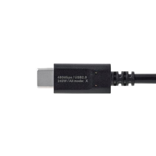 USB Type-C to USB Type-Cケーブル/スタンダード/最大240W/2.0m/ブラック