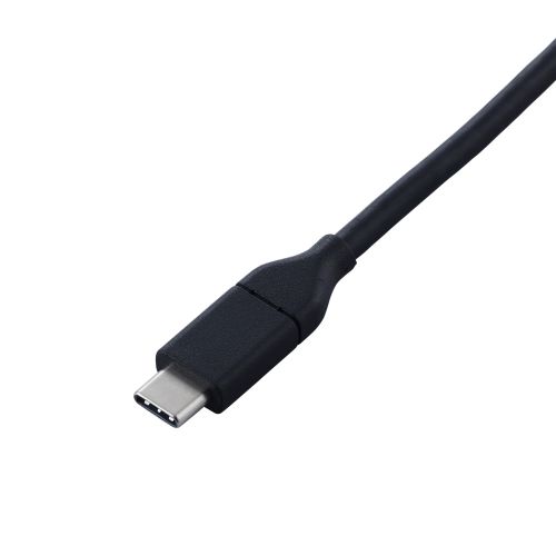 映像変換ケーブル/USB Type-C-HDMI/ミラーリング対応/60Hz/やわらか/1.0m/ブラック