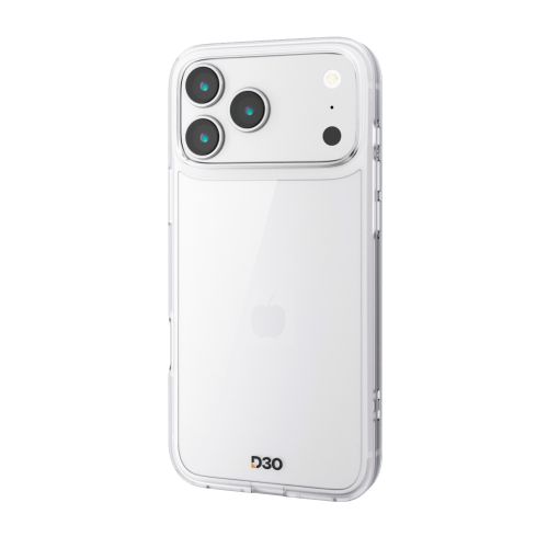 iPhone 17 Pro Max/ハイブリッドケース/D3O/オールクリア/メタルステッカー付/クリア