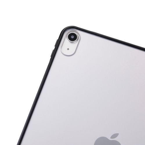 iPad Air 11インチ(M3/M2)/クリアケース/背面クリア/軽量/カラーエッジ/ブラック