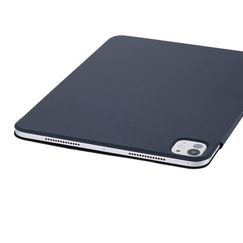 11インチiPad Pro(M4)/フラップケース/超薄型/ソフトレザー/マグネット装着/スリープ対応/ネイビー
