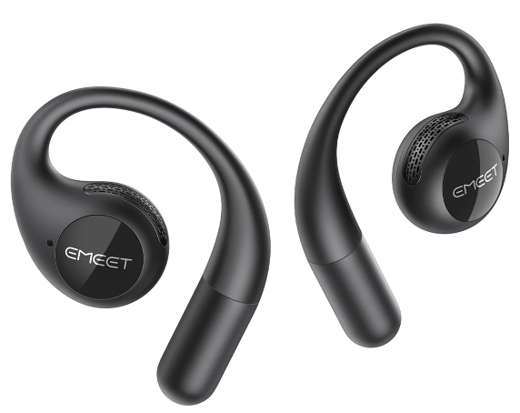 EMEET AirFlow ワイヤレスオープンイヤー型イヤホン E2053 黒