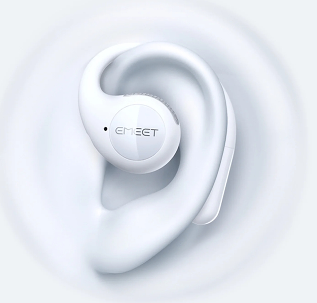 EMEET AirFlow ワイヤレスオープンイヤー型イヤホン E2053 白