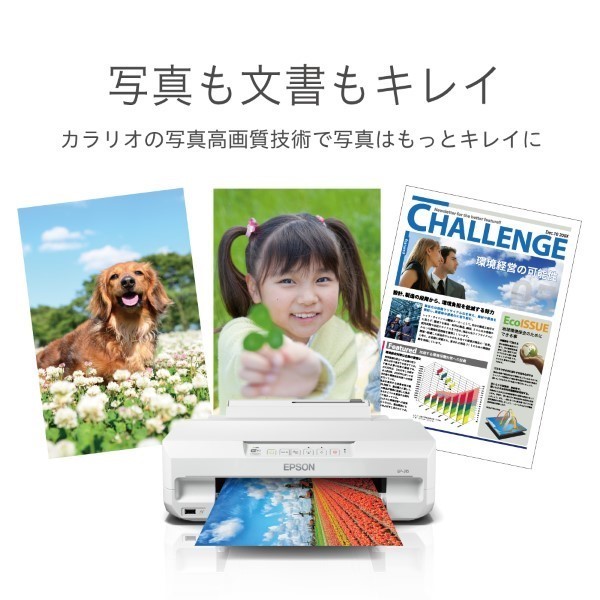 A4カラーインクジェットプリンター/単機能/有線・無線LAN/Wi-Fi Direct/6色染料/Epson Smart Panel対応