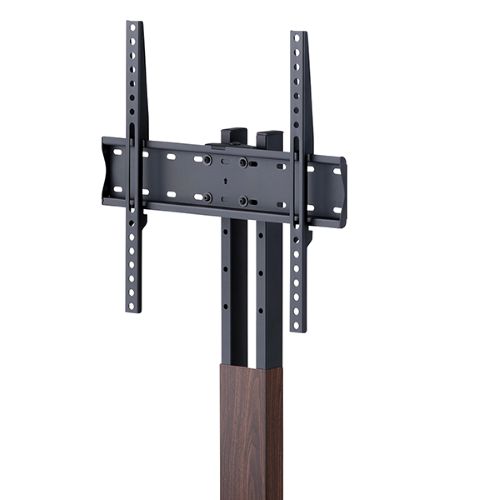 壁寄せテレビスタンド（左右首振り）/ダークブラウン木目調KFシリーズ ～65V型対応