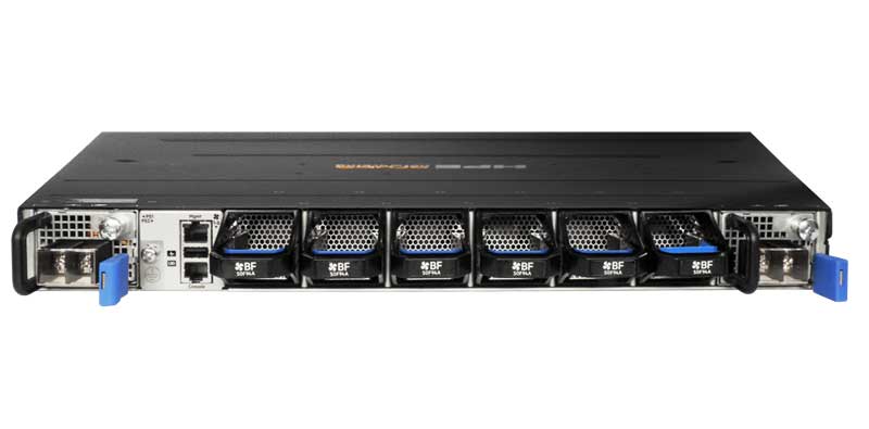 HPE Aruba Networking CX 9300S 32QSFP28 8QSFP-DD Back-to-Front 6Fan 2DC PSU Switch Bundle