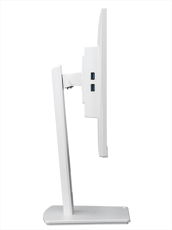 液晶ディスプレイ 23.8型/FHD 1920×1080/HDMI ×1、DisplayPort ×1/ホワイト/スピーカー：あり/IPS方式（ノングレア）/昇降/画面縦回転/画面角度調整